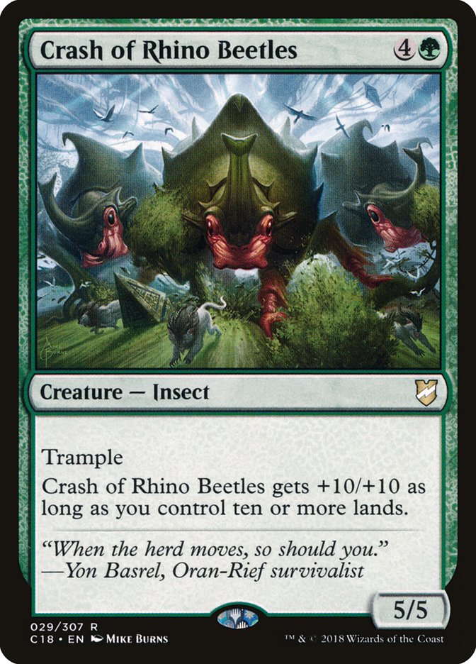 Crash of Rhino Beetles [Commander 2018] | Devastation Store