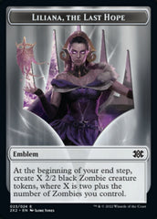 Liliana, the Last Hope Emblem // Spirit Double-sided Token [Double Masters 2022 Tokens] | Devastation Store