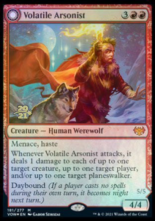 Volatile Arsonist // Dire-Strain Anarchist [Innistrad: Crimson Vow Prerelease Promos] | Devastation Store