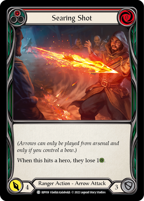 Searing Shot (Red) [RIP018] (Outsiders Riptide Blitz Deck) | Devastation Store