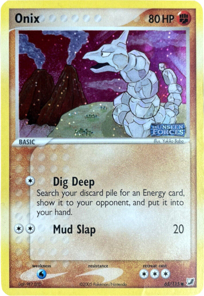 Onix (65/115) (Stamped) [EX: Unseen Forces] | Devastation Store