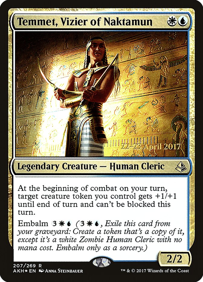 Temmet, Vizier of Naktamun  [Amonkhet Prerelease Promos] - Devastation Store | Devastation Store