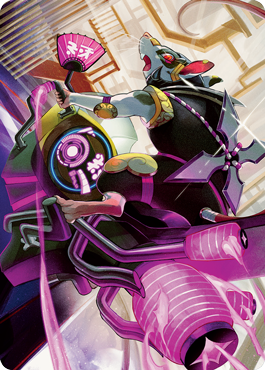 Nashi, Moon Sage's Scion Art Card [Kamigawa: Neon Dynasty Art Series] | Devastation Store
