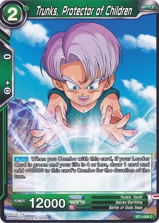 Trunks, Protector of Children [BT1-069] | Devastation Store