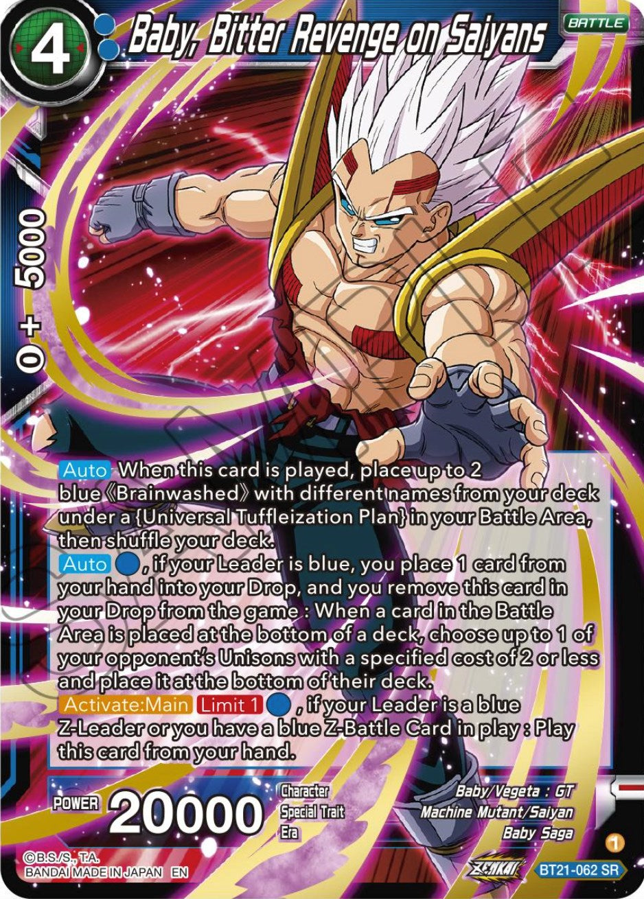 Baby, Bitter Revenge on Saiyans (BT21-062) [Wild Resurgence] | Devastation Store