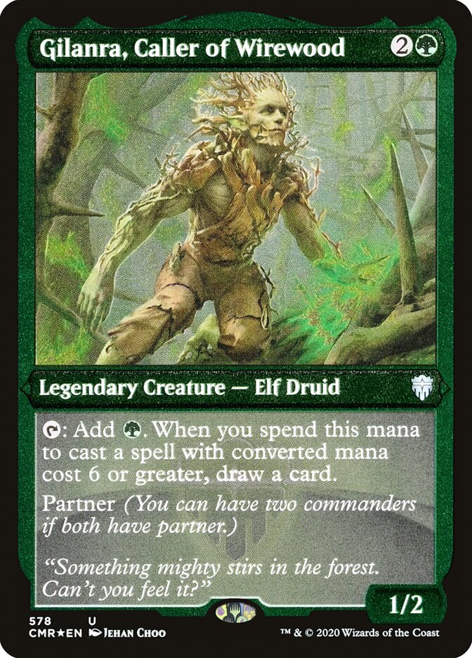 Gilanra, Caller of Wirewood (Etched) [Commander Legends] | Devastation Store