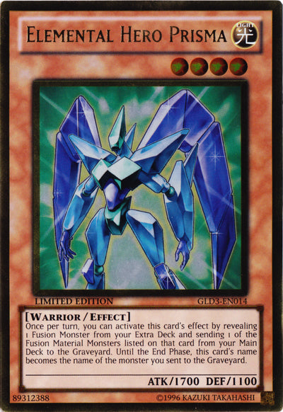 Elemental Hero Prisma [GLD3-EN014] Gold Rare | Devastation Store