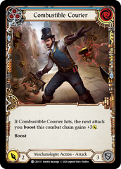 Combustible Courier (Blue) [CRU111] 1st Edition Rainbow Foil - Devastation Store | Devastation Store