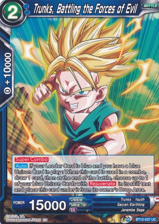 Trunks, Battling the Forces of Evil [BT12-037] | Devastation Store