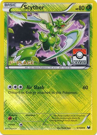 Scyther (4/108) (League Promo 1st Place) [Black & White: Dark Explorers] | Devastation Store