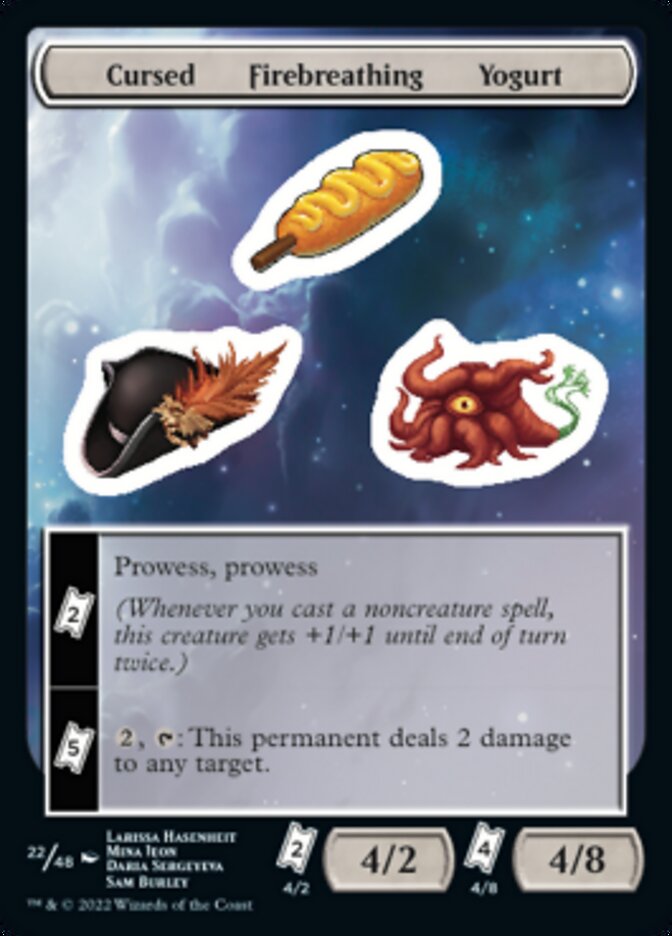Cursed Firebreathing Yogurt [Unfinity Stickers] | Devastation Store