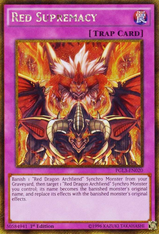 Red Supremacy [PGL3-EN020] Gold Secret Rare | Devastation Store