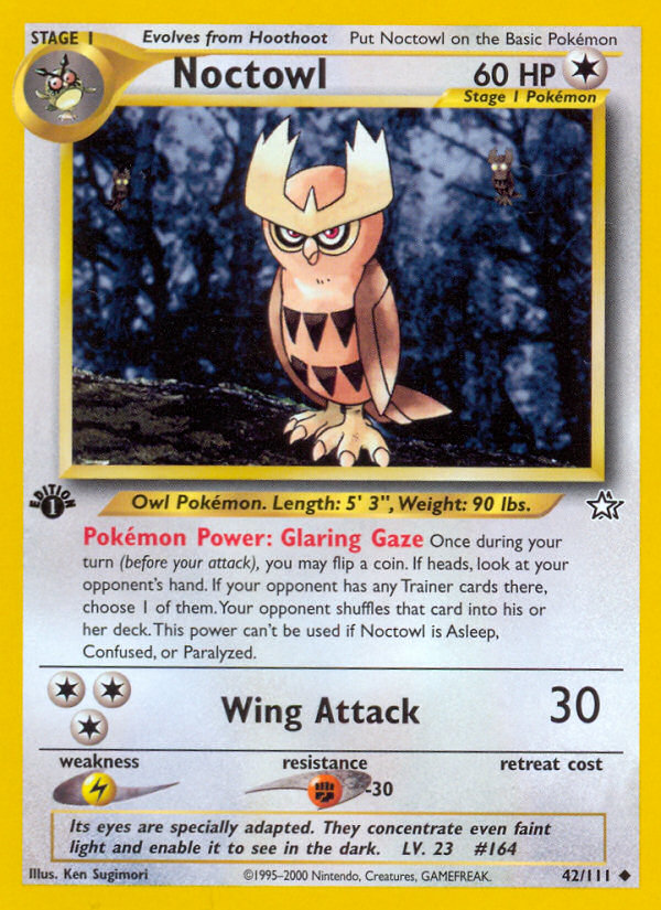 Noctowl (42/111) [Neo Genesis 1st Edition] | Devastation Store