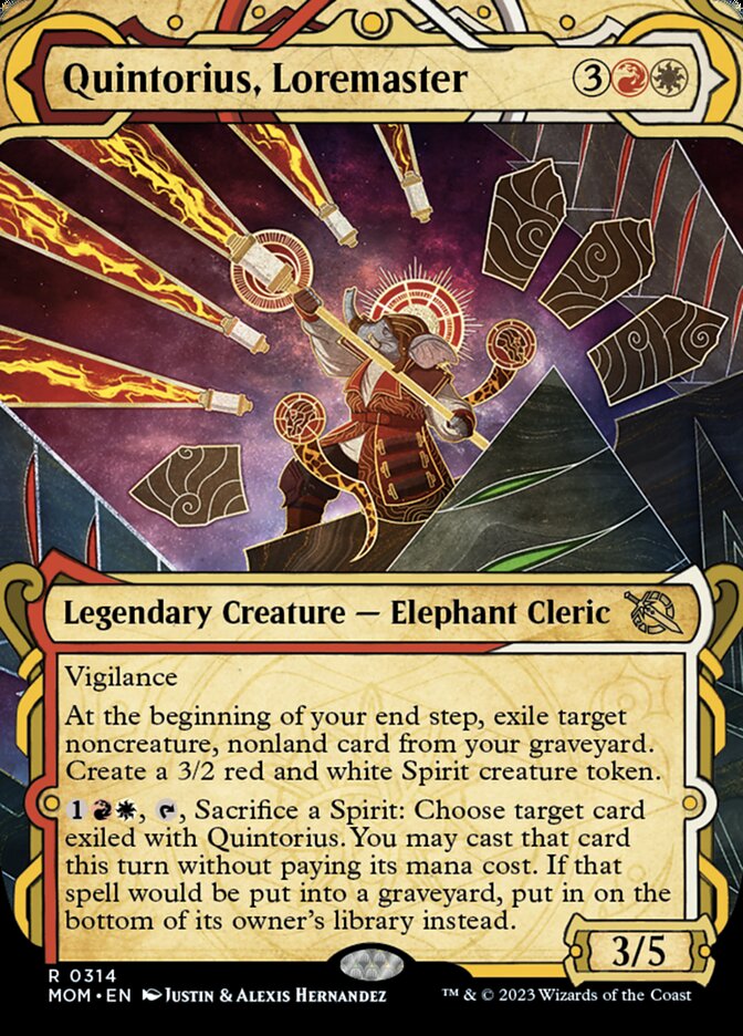 Quintorius, Loremaster (Showcase Planar Booster Fun) [March of the Machine] | Devastation Store