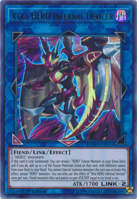 Xtra HERO Infernal Devicer [DUOV-EN013] Ultra Rare | Devastation Store