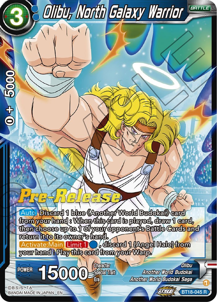 Olibu, North Galaxy Warrior (BT18-045) [Dawn of the Z-Legends Prerelease Promos] | Devastation Store