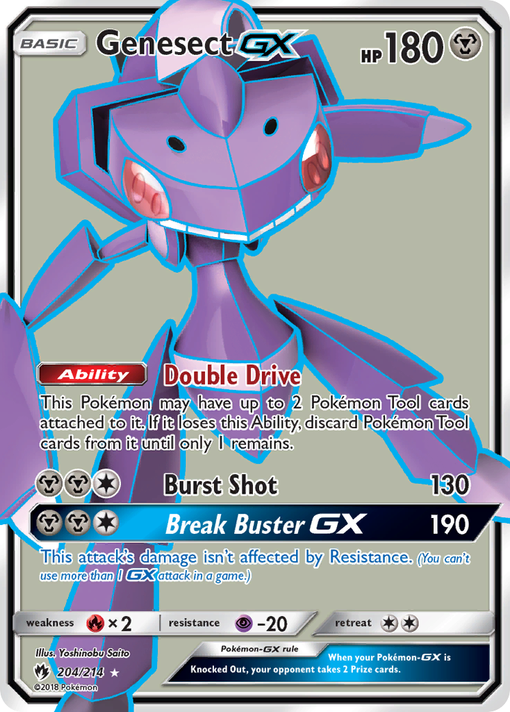 Genesect GX (204/214) [Sun & Moon: Lost Thunder] | Devastation Store