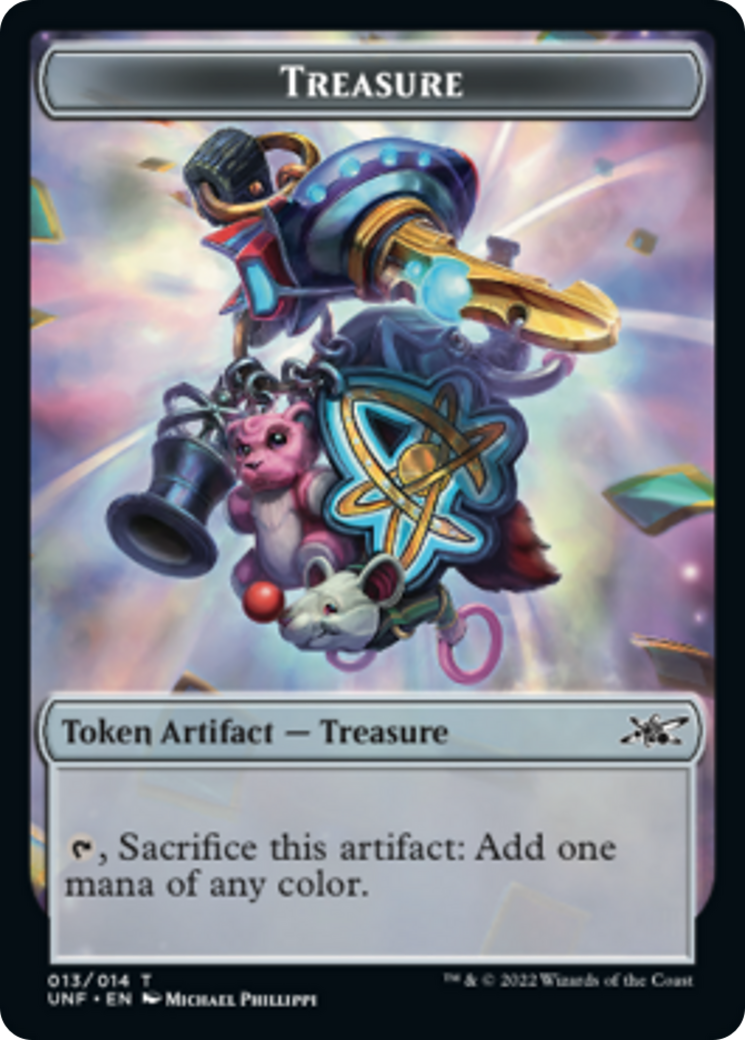 Clown Robot (002) // Treasure (013) Double-sided Token [Unfinity Tokens] | Devastation Store