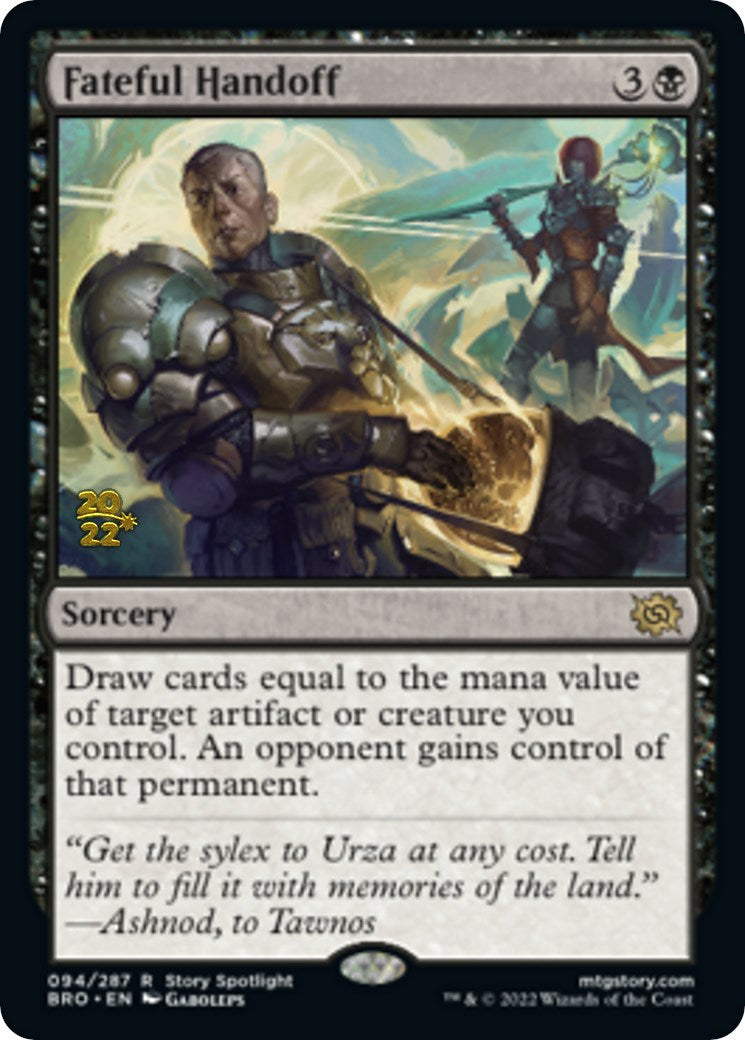 Fateful Handoff [The Brothers' War Prerelease Promos] | Devastation Store