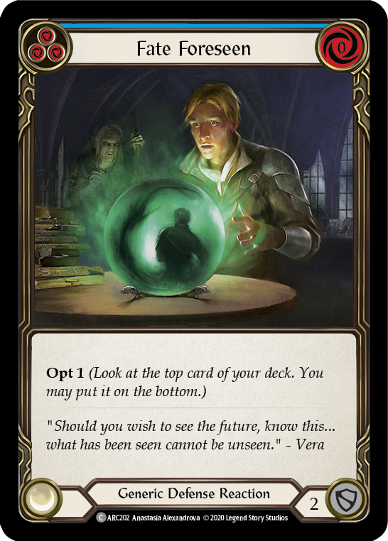 Fate Foreseen (Blue) [ARC202] Unlimited Edition Rainbow Foil - Devastation Store | Devastation Store