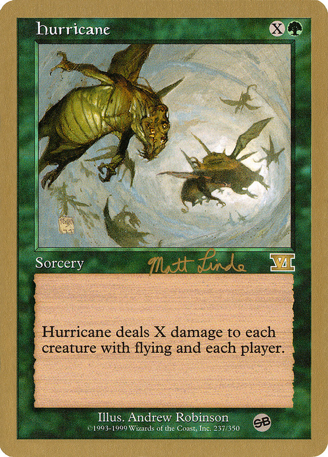 Hurricane (Matt Linde) (SB) [World Championship Decks 1999] | Devastation Store