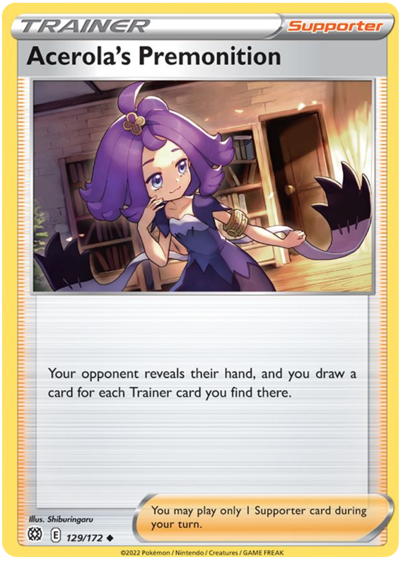 Acerola's Premonition (129/172) [Sword & Shield: Brilliant Stars] | Devastation Store