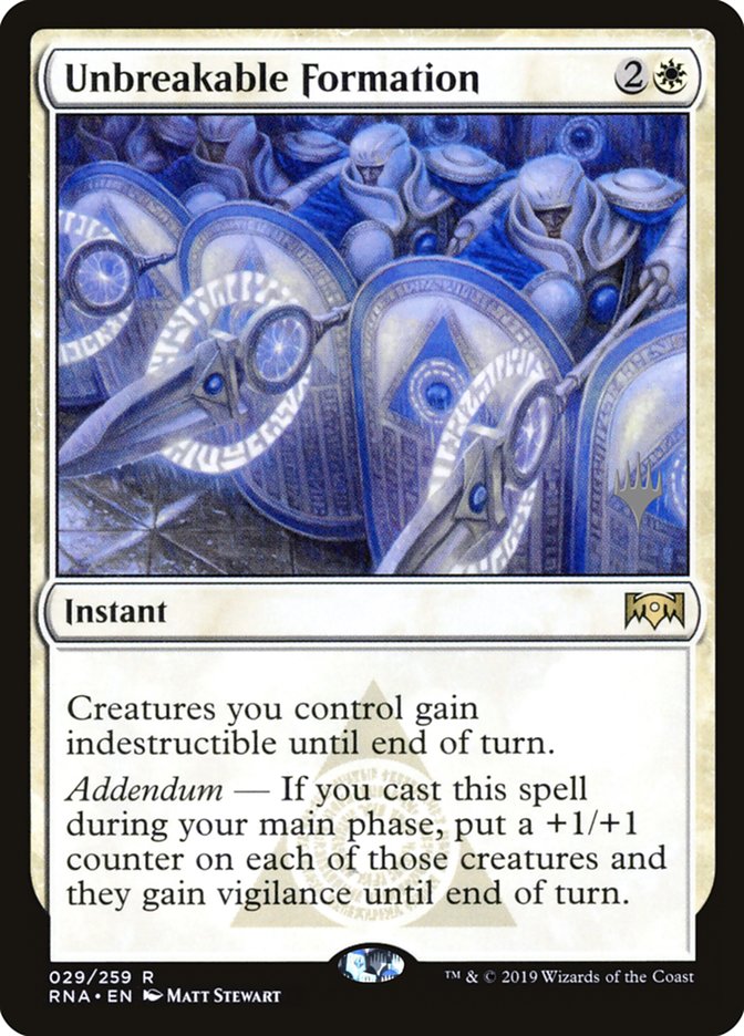 Unbreakable Formation [Ravnica Allegiance Promos] | Devastation Store