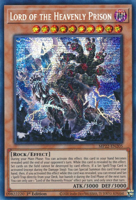 Lord of the Heavenly Prison [MP22-EN205] Prismatic Secret Rare | Devastation Store