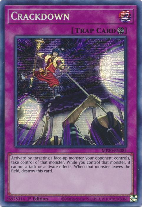 Crackdown [MP20-EN084] Prismatic Secret Rare | Devastation Store