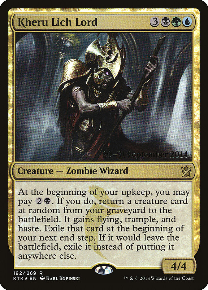 Kheru Lich Lord  [Khans of Tarkir Prerelease Promos] - Devastation Store | Devastation Store