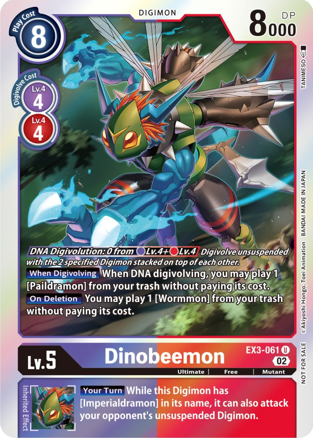 Dinobeemon [EX3-061] (Alternate Art) [Draconic Roar] | Devastation Store