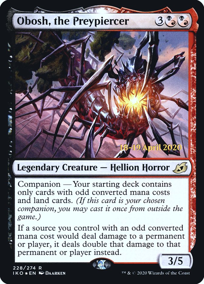 Obosh, the Preypiercer  [Ikoria: Lair of Behemoths Prerelease Promos] | Devastation Store