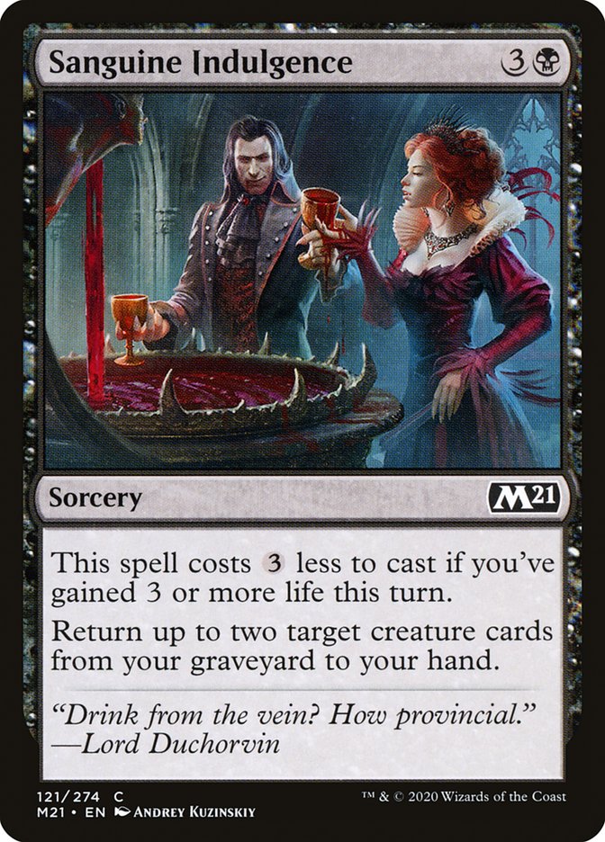 Sanguine Indulgence [Core Set 2021] | Devastation Store
