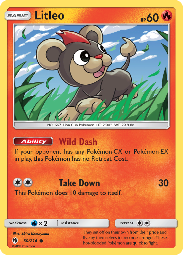 Litleo (50/214) [Sun & Moon: Lost Thunder] | Devastation Store