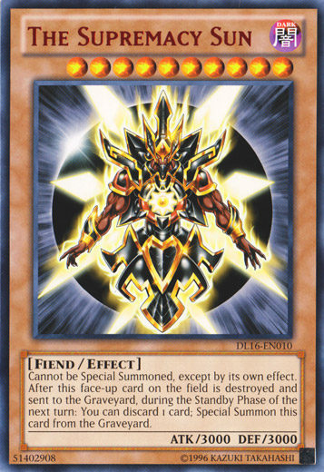 The Supremacy Sun (Red) [DL16-EN010] Rare | Devastation Store