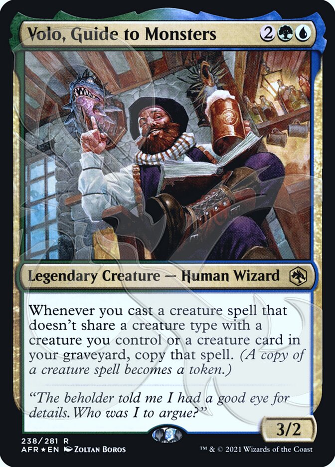 Volo, Guide to Monsters (Ampersand Promo) [Dungeons & Dragons: Adventures in the Forgotten Realms Promos] | Devastation Store