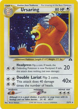 Ursaring (15/75) [Neo Discovery Unlimited] | Devastation Store