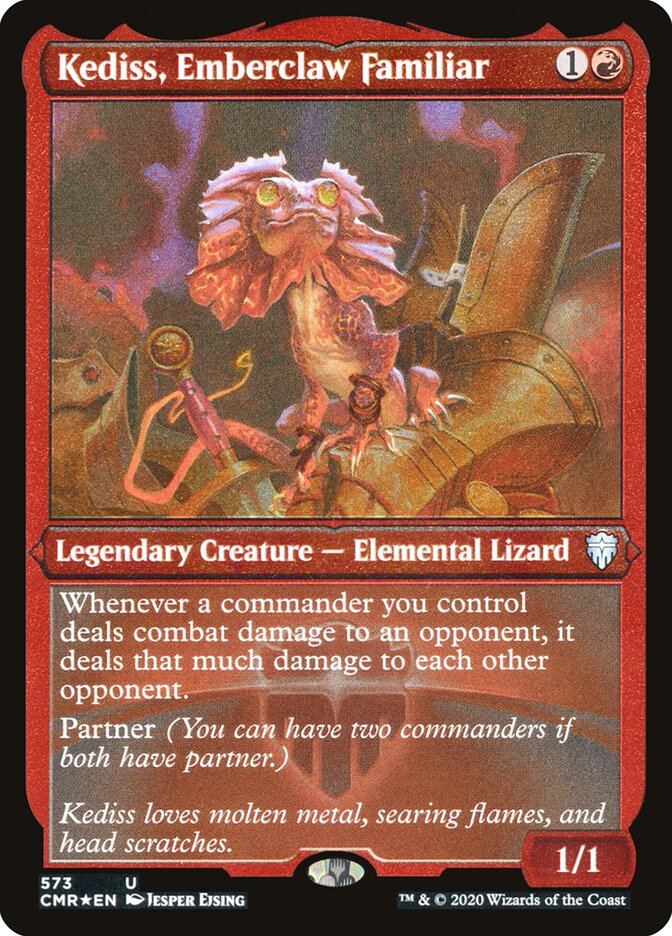 Kediss, Emberclaw Familiar (Etched) [Commander Legends] | Devastation Store