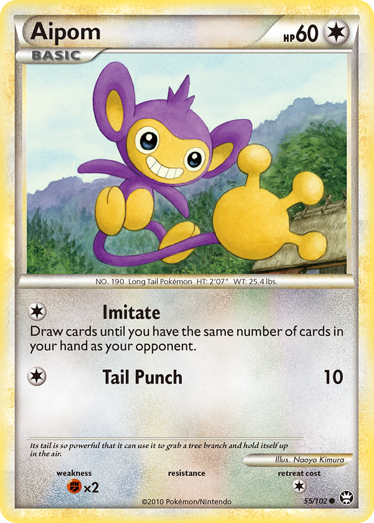 Aipom (55/102) [HeartGold & SoulSilver: Triumphant] | Devastation Store
