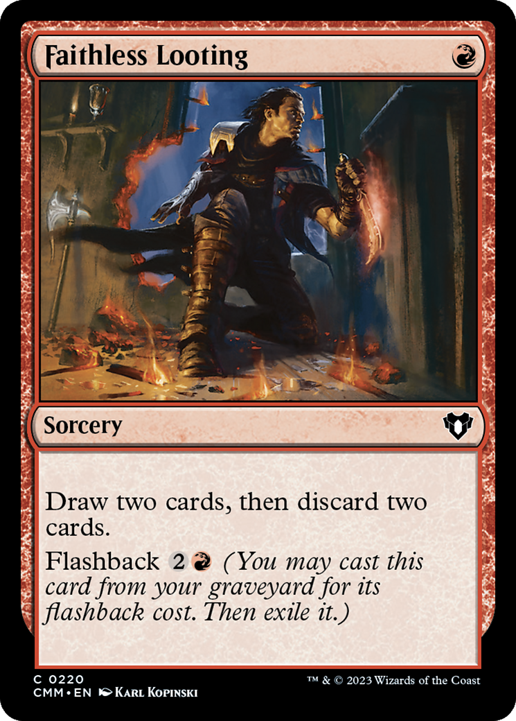 Faithless Looting [Commander Masters] | Devastation Store