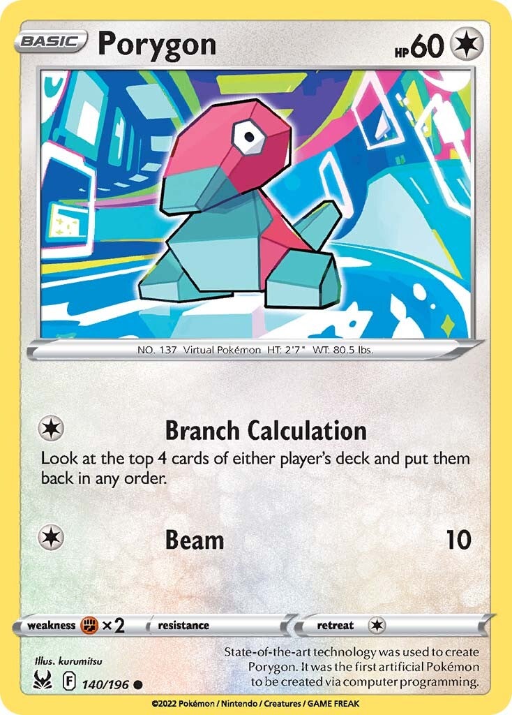 Porygon (140/196) [Sword & Shield: Lost Origin] | Devastation Store