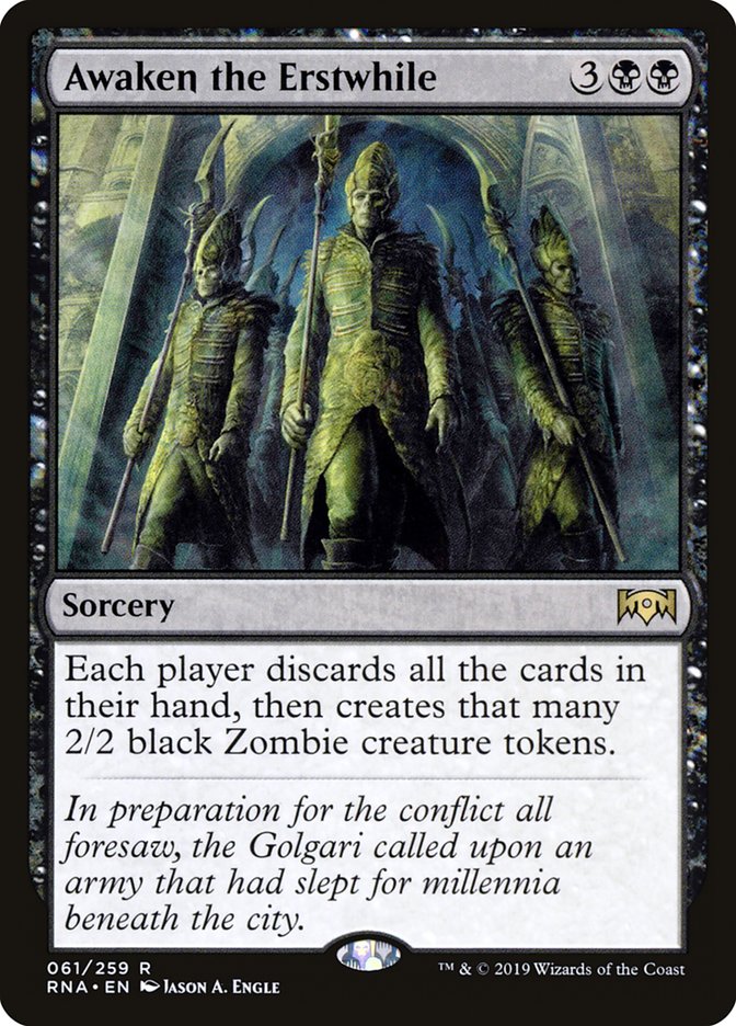 Awaken the Erstwhile [Ravnica Allegiance] | Devastation Store