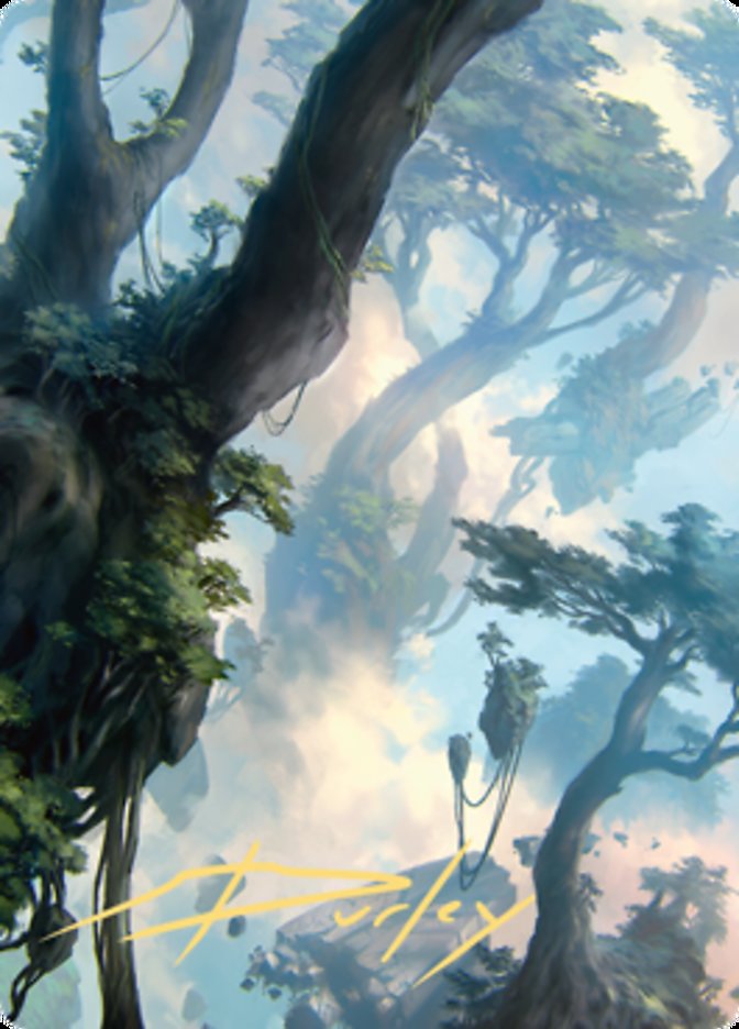 Forest 1 Art Card (Gold-Stamped Signature) [Zendikar Rising Art Series] | Devastation Store