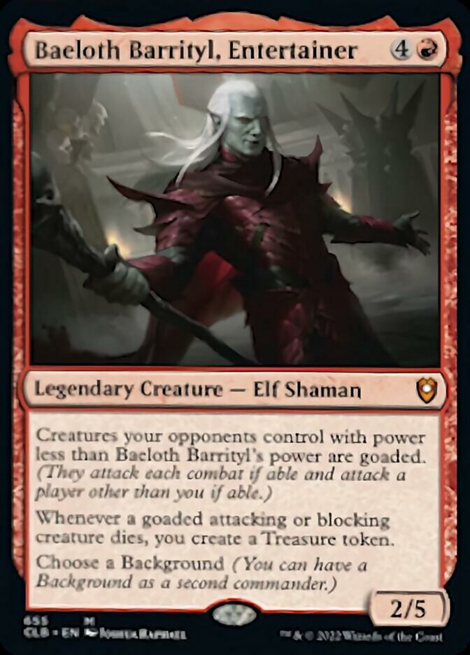 Baeloth Barrityl, Entertainer [Commander Legends: Battle for Baldur's Gate] | Devastation Store