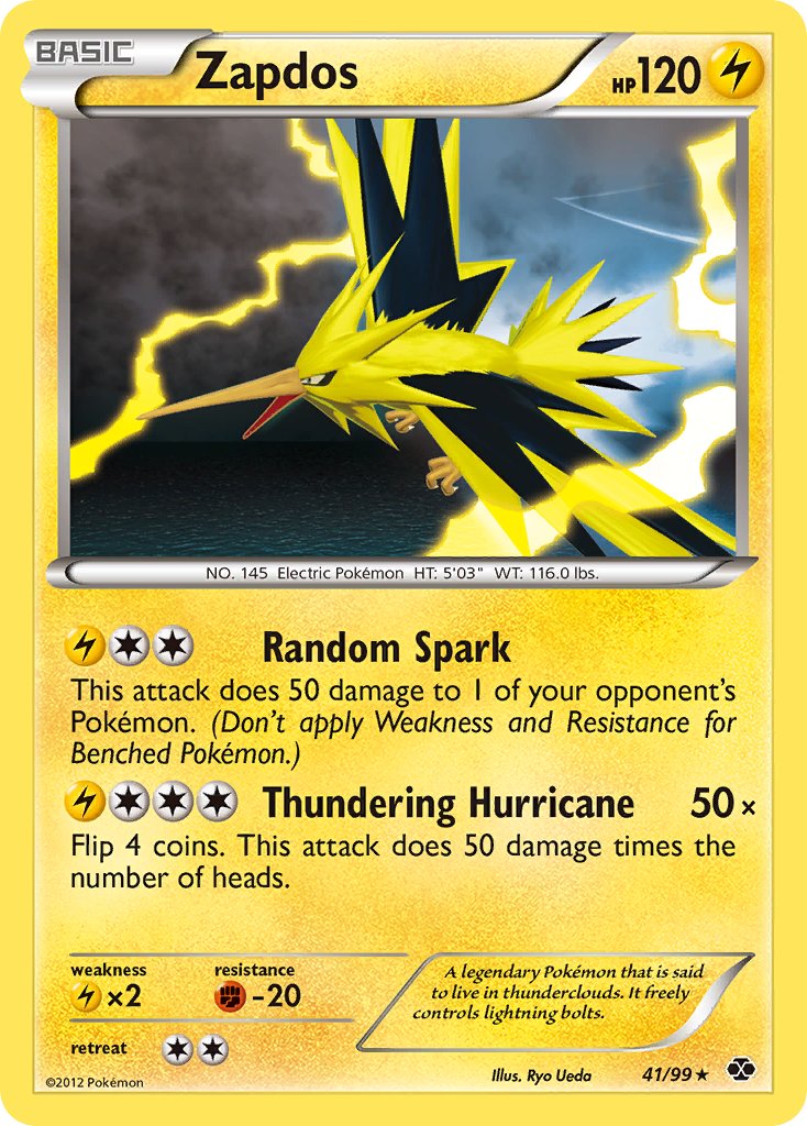 Zapdos (41/99) (Blister Exclusive) [Black & White: Next Destinies] | Devastation Store