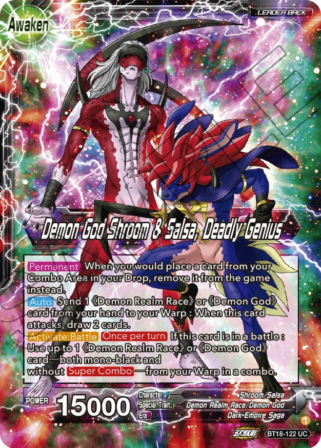 Shroom & Salsa // Demon God Shroom & Salsa, Deadly Genius (BT18-122) [Dawn of the Z-Legends] | Devastation Store