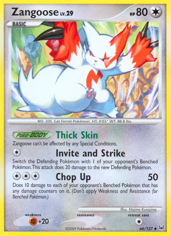 Zangoose (66/127) [Platinum: Base Set] | Devastation Store