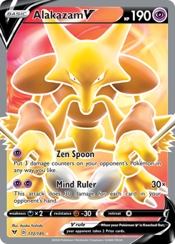 Alakazam V (172/185) [Sword & Shield: Vivid Voltage] | Devastation Store