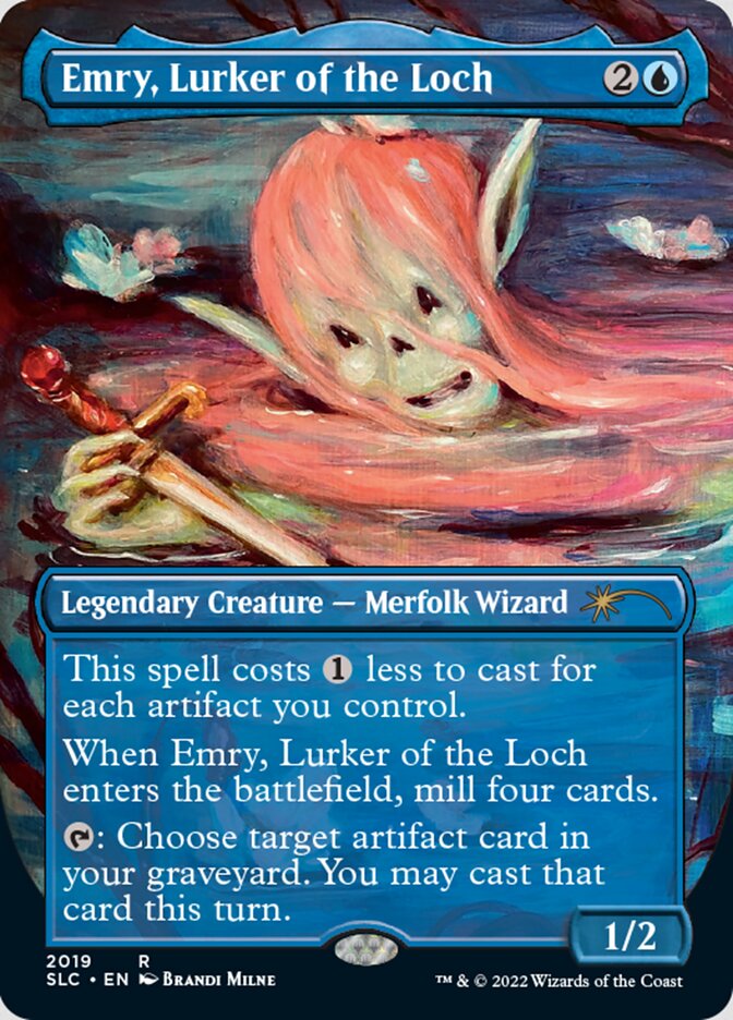 Emry, Lurker of the Loch (Borderless) [Secret Lair 30th Anniversary Countdown Kit] | Devastation Store