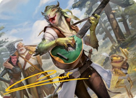 Wandering Troubadour Art Card (Gold-Stamped Signature) [Dungeons & Dragons: Adventures in the Forgotten Realms Art Series] | Devastation Store